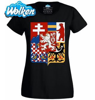 Dámské tričko Střední znak republiky Československé.jpg