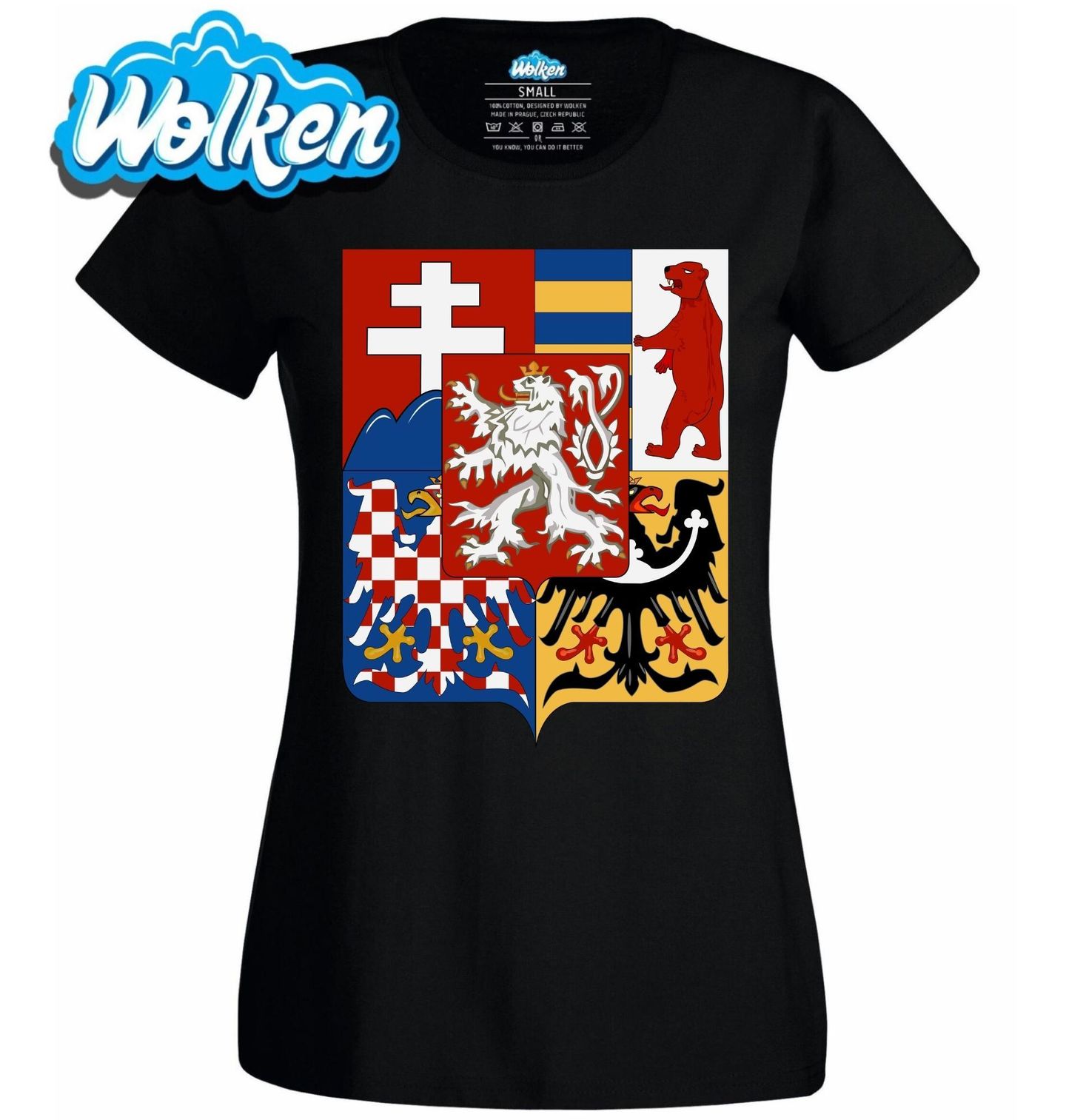 Dámské tričko Střední znak republiky Československé.jpg