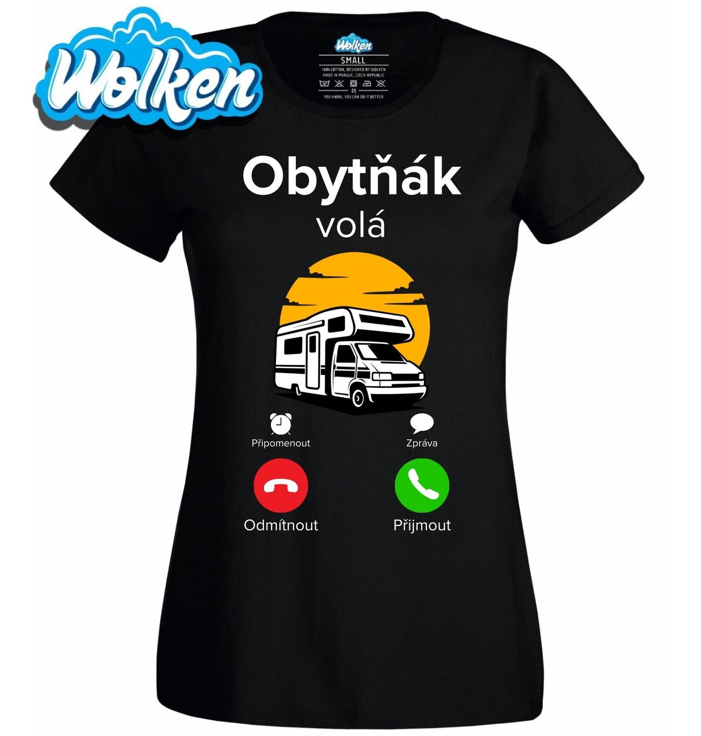 Dámské tričko Obytňák volá Phone Call.jpg