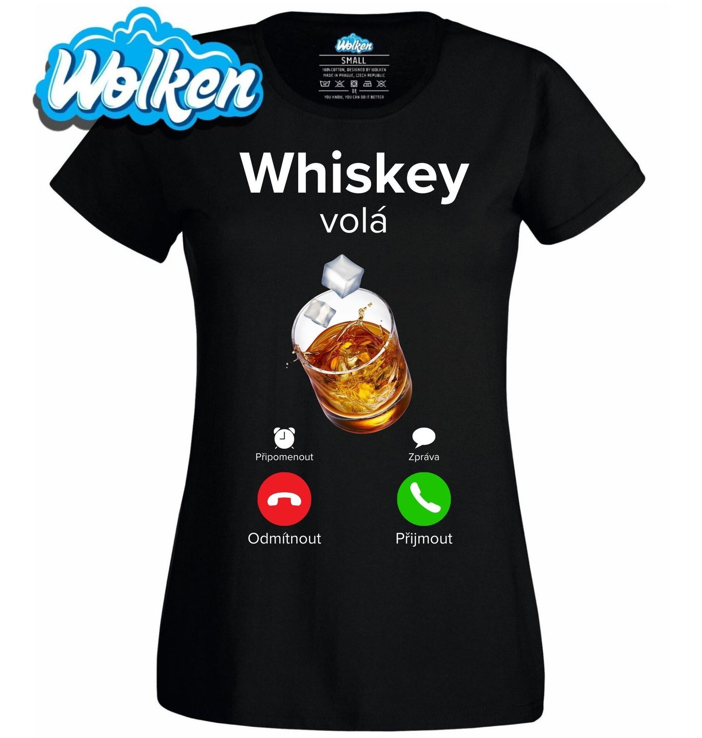Dámské tričko Whiskey volá Phone Call.jpg