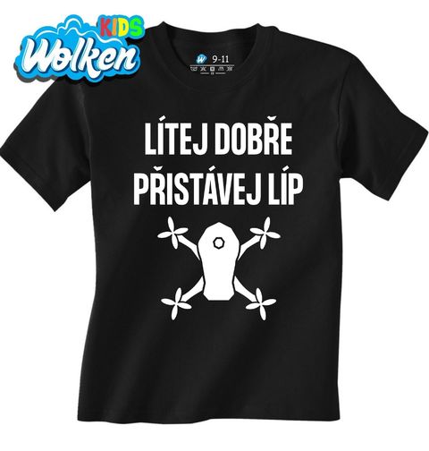 Obrázek produktu Dětské tričko Dron Lítej dobře, přistávej líp