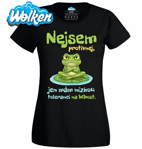 Obrázek produktu Dámské tričko Žába Nejsem protivnej, jen mám nízkou toleranci na blbost