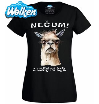 Dámské tričko Lama Nečum a Udělej mi Kafe.jpg