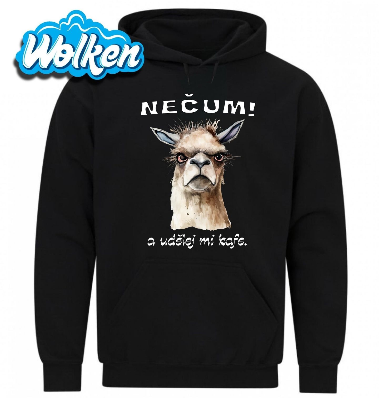 Mikina Lama Nečum a Udělej mi Kafe.jpg
