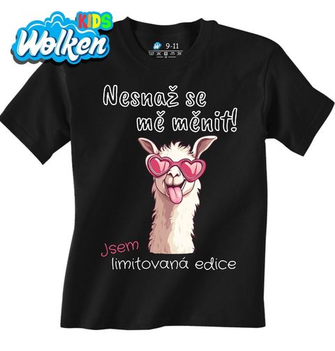 Obrázek produktu Dětské tričko Lama Nesnaž se mě měnit! Jsem limitovaná edice