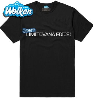 Pánské tričko Jsem limitovaná edice! Modra edice.jpg