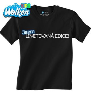 Dětské tričko Jsem limitovaná edice! Modra edice.jpg
