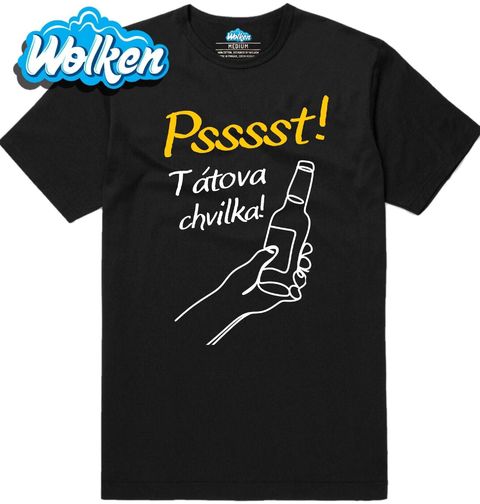 Obrázek produktu Pánské tričko Tátova chvilka s Pivem Pssst!