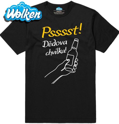 Obrázek produktu Pánské tričko Dědova chvilka s Pivem Pssst!