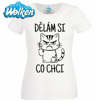 Dámské tričko  Kočka s Prostředníčkem Dělám si co chci.jpg