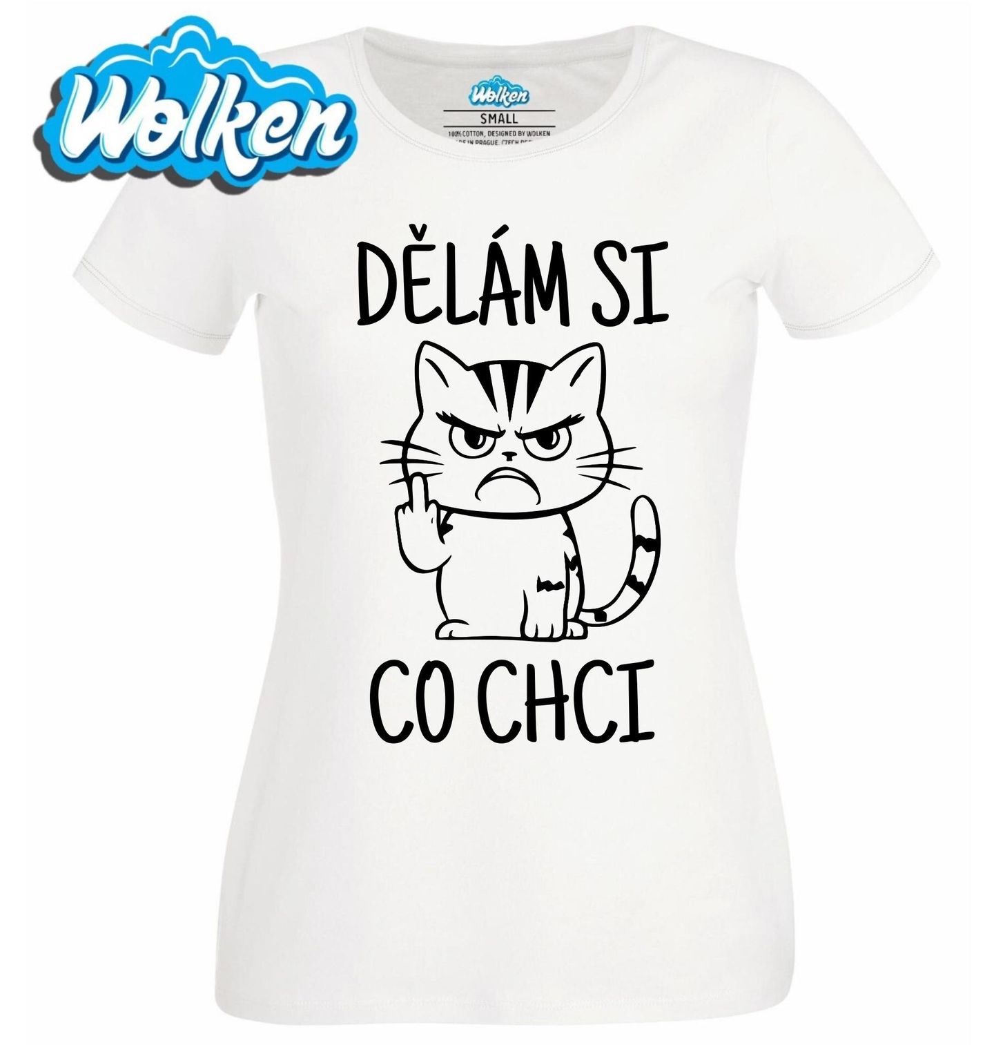 Dámské tričko  Kočka s Prostředníčkem Dělám si co chci.jpg