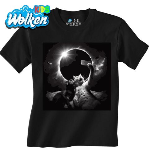 Obrázek produktu Dětské tričko Selfie Koček při Zatmění Slunce