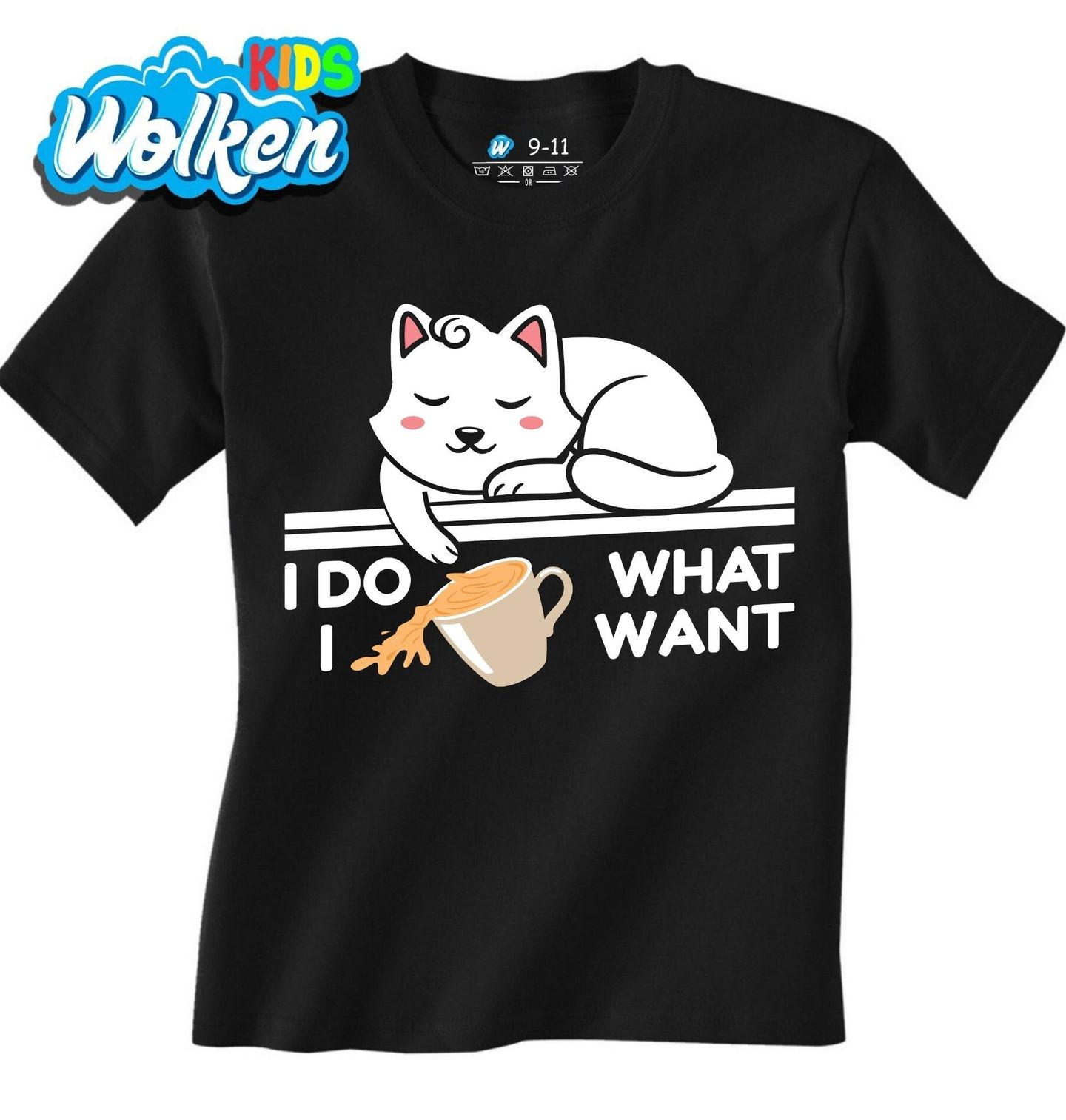 Dětské tričko Kočka I Do What I Want Dělám si, co chci.jpg