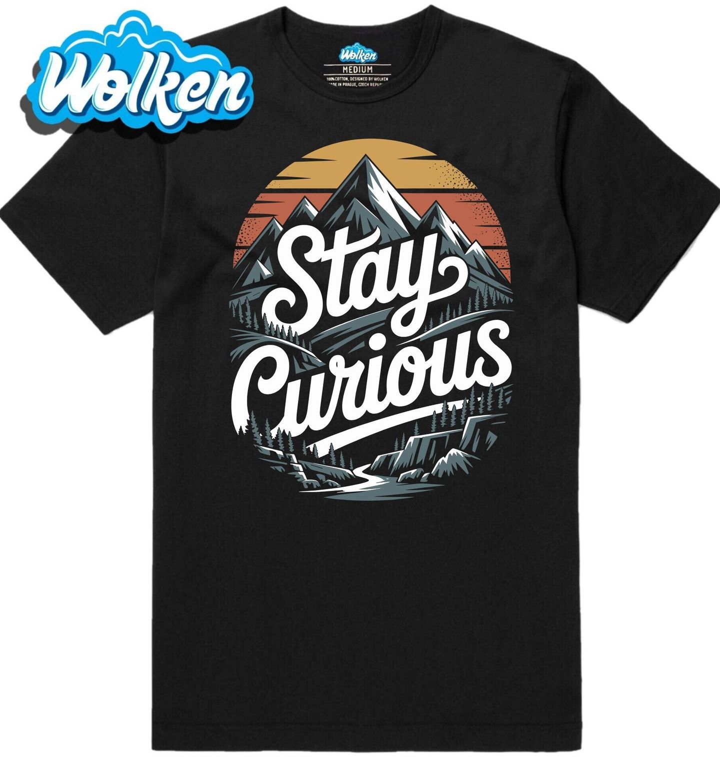 Pánské tričko Zůstaň Zvědavý Stay Curious.jpg