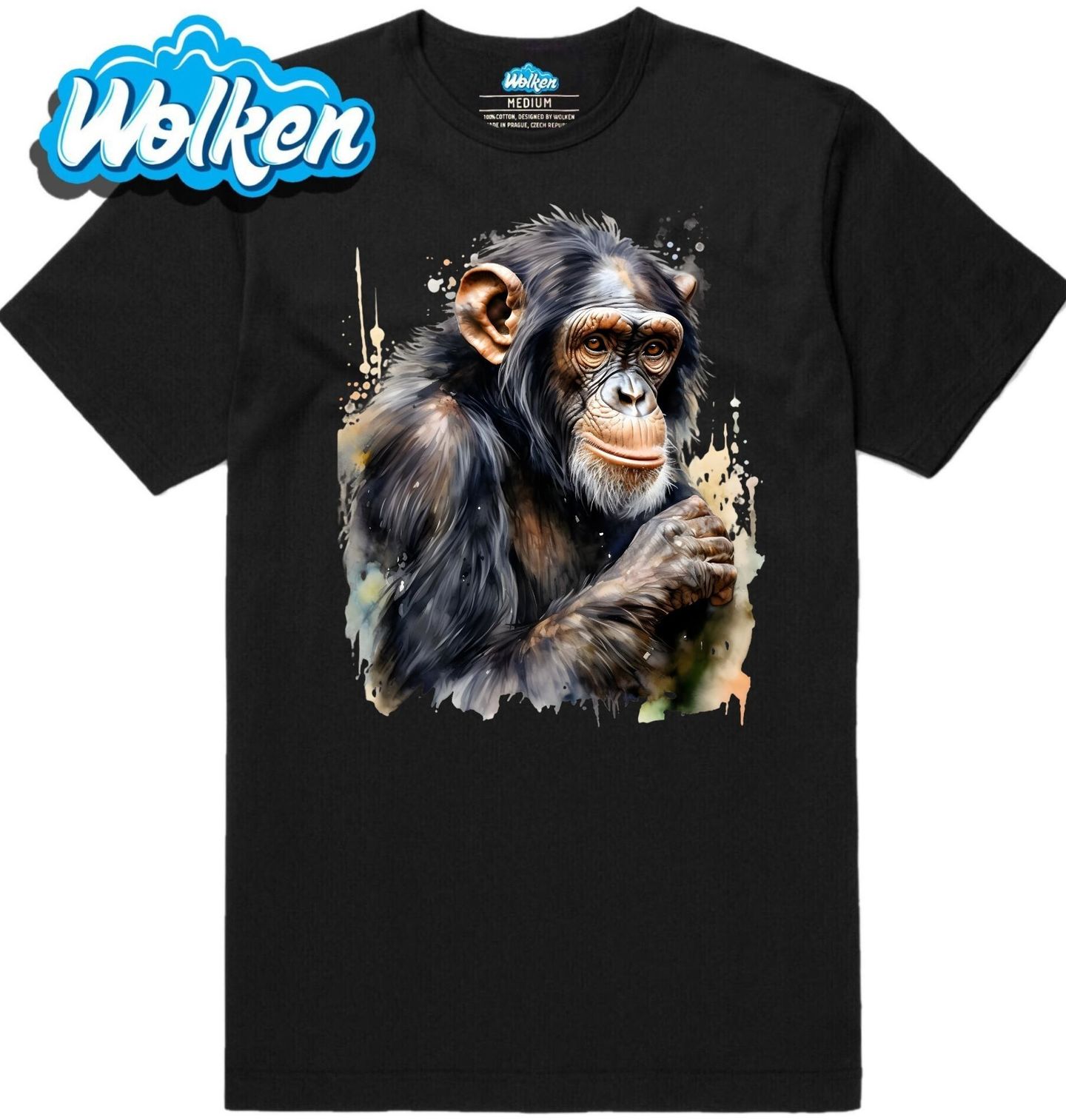 Pánské tričko Šimpanz učenlivý.jpg