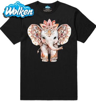 Pánské tričko Slon indický Mandala.jpg