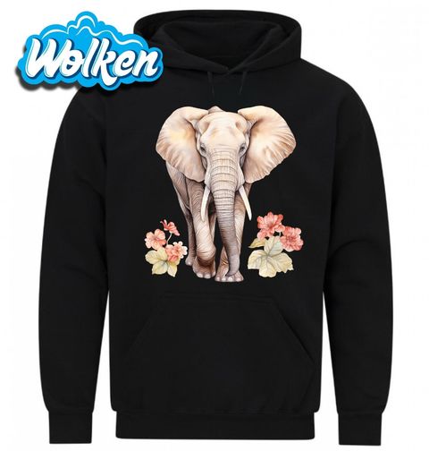 Obrázek produktu Pánská mikina Slon africký mezi Květy