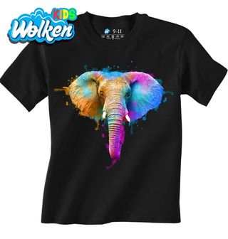 Dětské tričko Slon indický Festival Barev Hólí.jpg