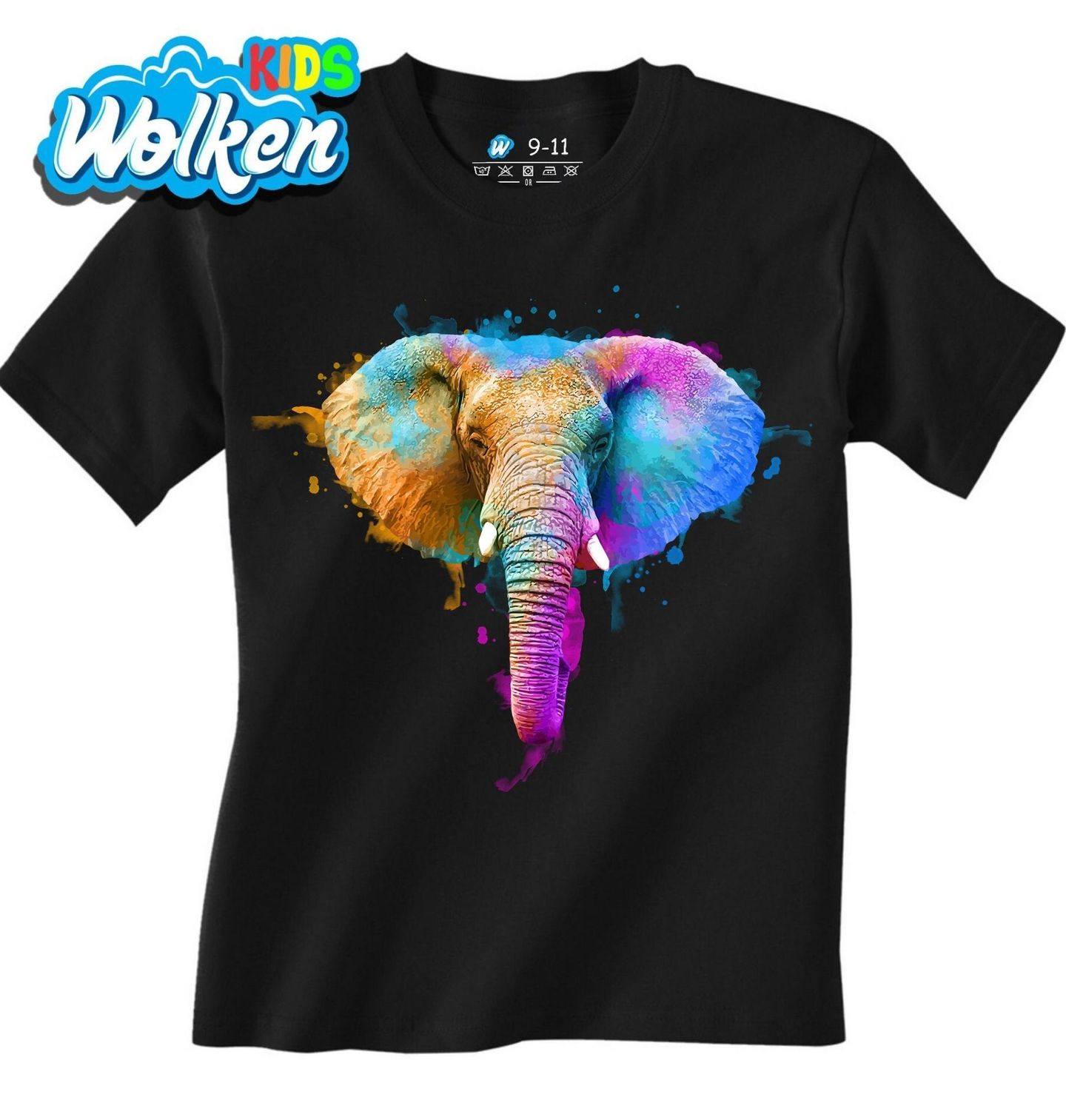 Dětské tričko Slon indický Festival Barev Hólí.jpg