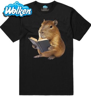 Pánské tričko Čtenář Kapybara.jpg