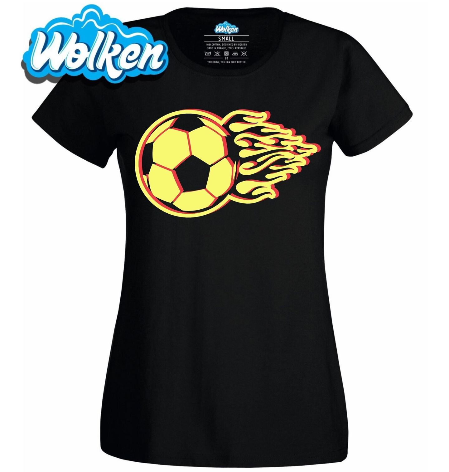Dámské tričko Ohnivý Fotbalový Míč.jpg