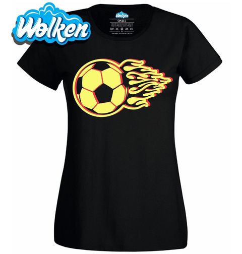 Obrázek produktu Dámské tričko Ohnivý Fotbalový Míč