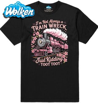 Pánské tričko Růžová Parní Lokomotiva Toot Toot.jpg