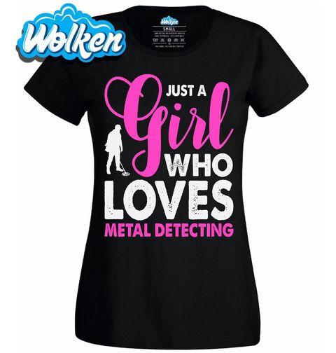 Obrázek produktu Dámské tričko Jen holka, která miluje hledání kovů