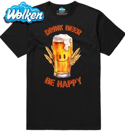 Obrázek produktu Pánské tričko Pij pivo a buď šťastný Drink Beer Be Happy