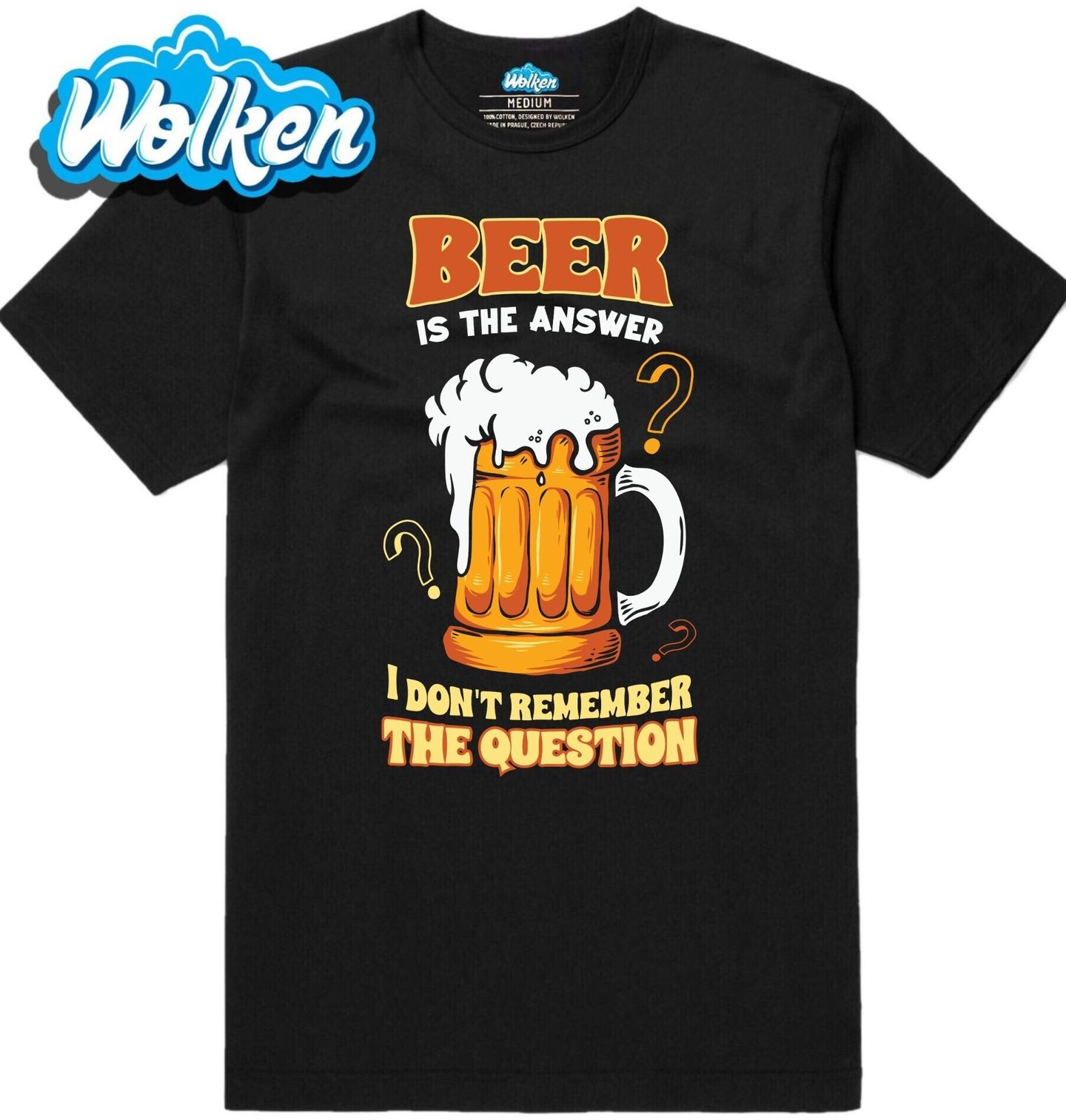 Pánské tričko Pivo je odpověď, nepamatuji si otázku.jpg