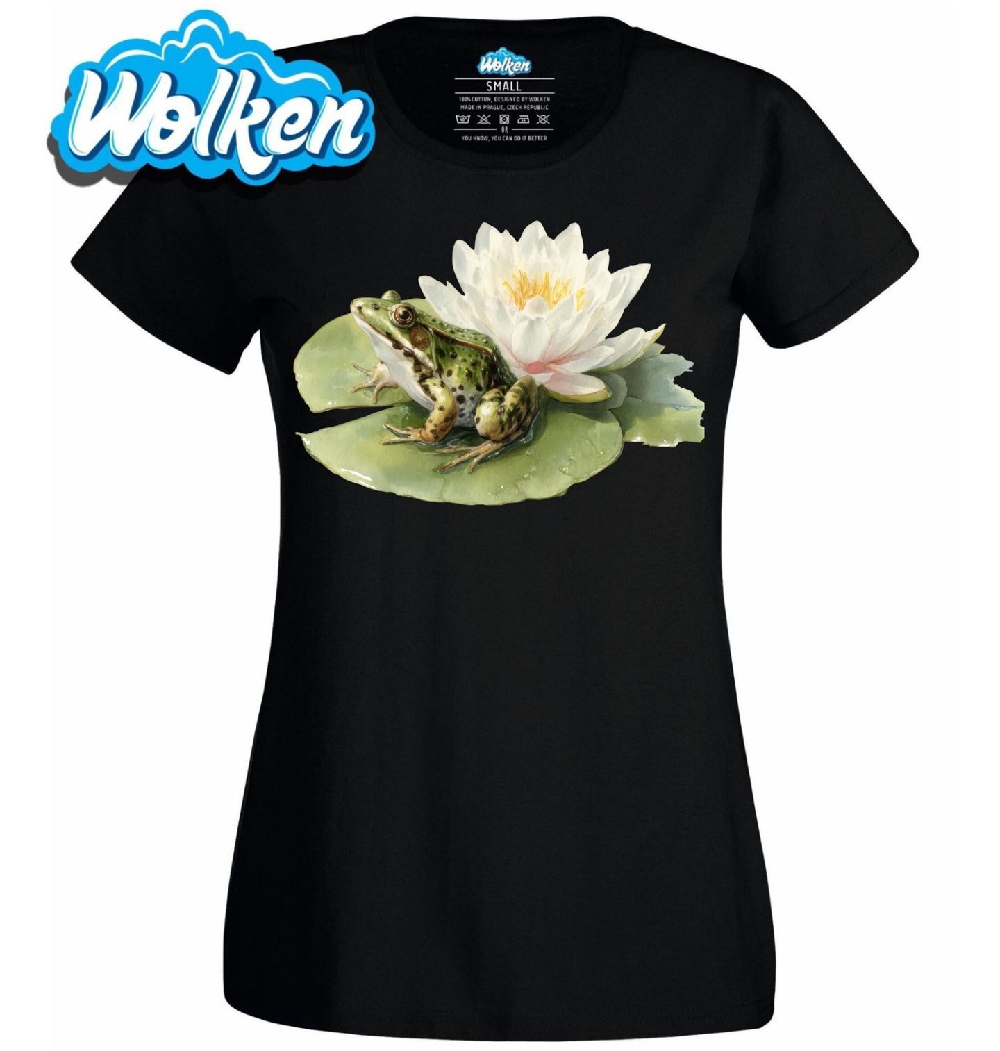 Dámské tričko Žába na Leknínu.jpg