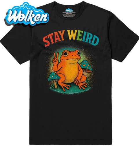 Obrázek produktu Pánské tričko Žába s Houbičkami Stay Weird