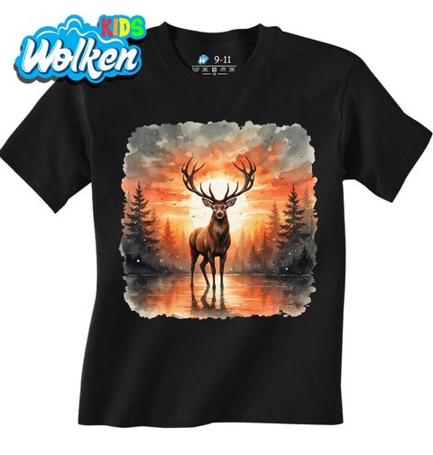 Obrázek produktu Dětské tričko Jelen evropský při Západu Slunce