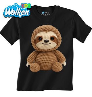 Dětské tričko Háčkovaný Lenochod.jpg