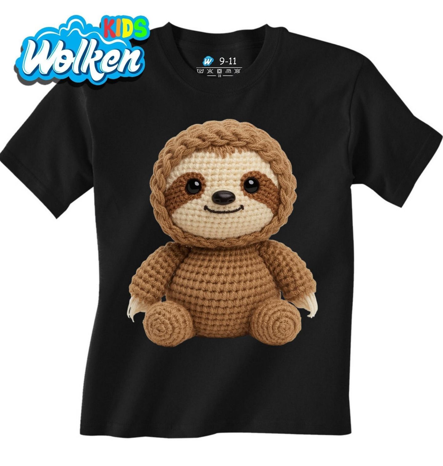 Dětské tričko Háčkovaný Lenochod.jpg