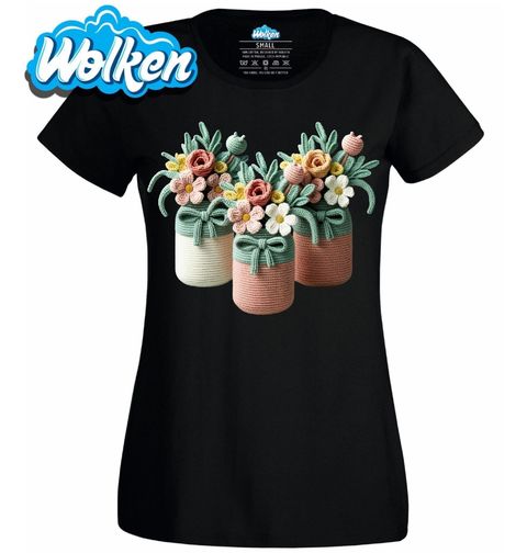 Obrázek produktu Dámské tričko Háčkované Květiny