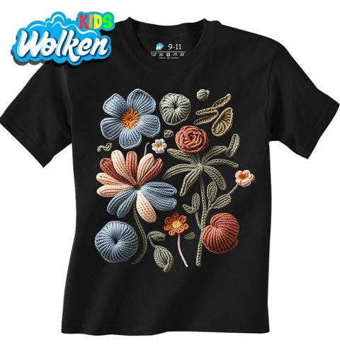 Obrázek produktu Dětské tričko Háčkované Jarní Květiny