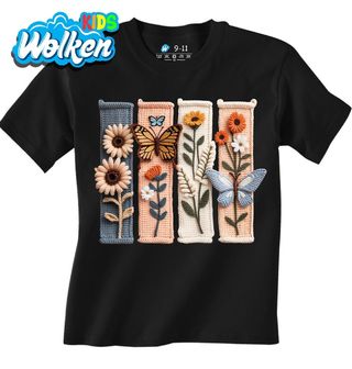 Dětské tričko Háčkovaný Herbář Květin a Motýlů.jpg