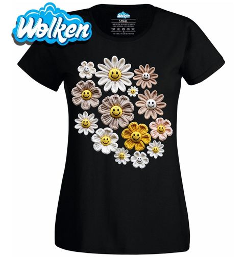 Obrázek produktu Dámské tričko Háčkované Kopretiny