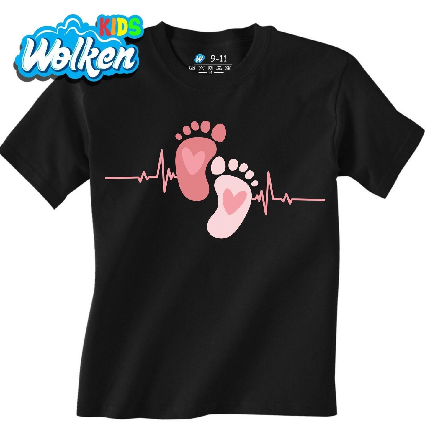 Dětské tričko Růžový Kardiogram a Otisk Dítěte.jpg