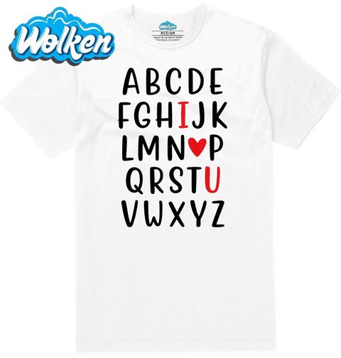 Obrázek produktu Pánské tričko Abeceda Lásky I Love You