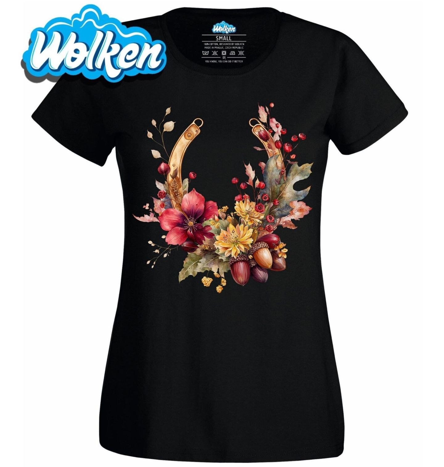 Dámské tričko Podzimní Podkova Štěstí.jpg