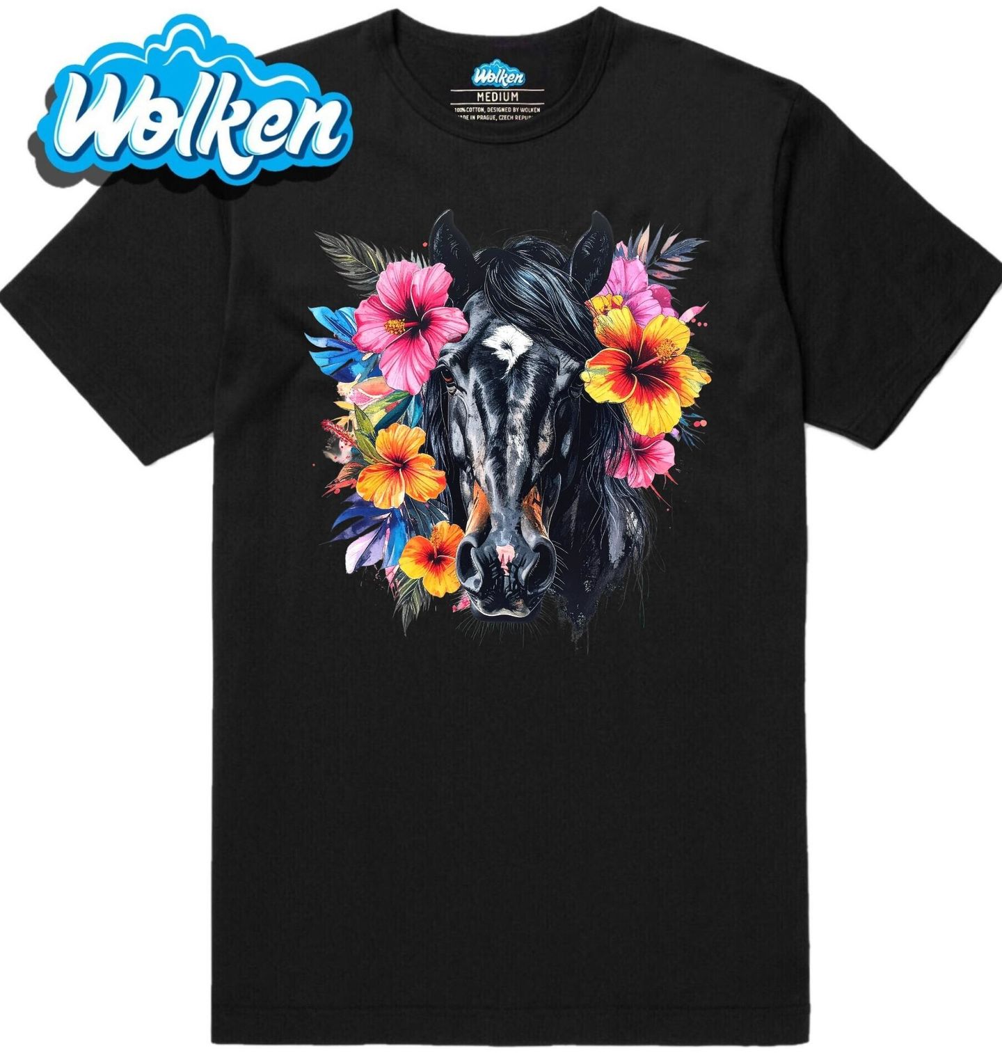 Pánské tričko Tropický Černý Kůň.jpg