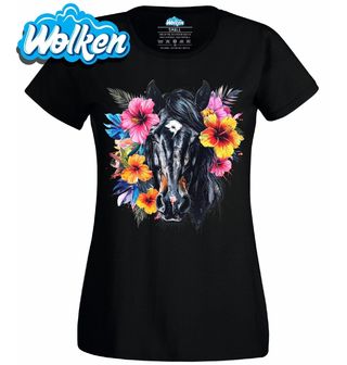 Dámské tričko Tropický Černý Kůň.jpg