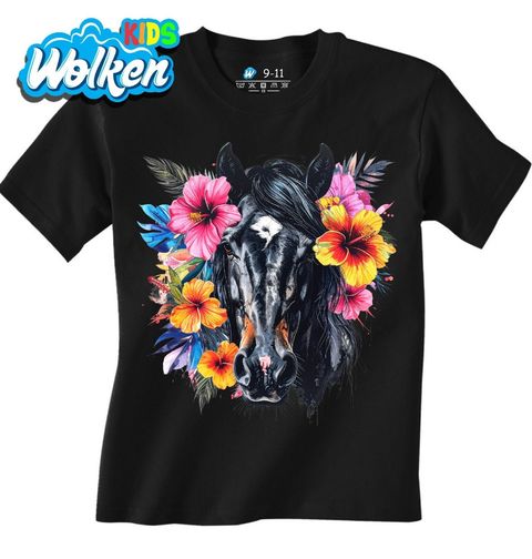 Obrázek produktu Dětské tričko Tropický Černý Kůň