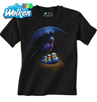 Dětské tričko Vlaštovka obecná s Mláďaty.jpg