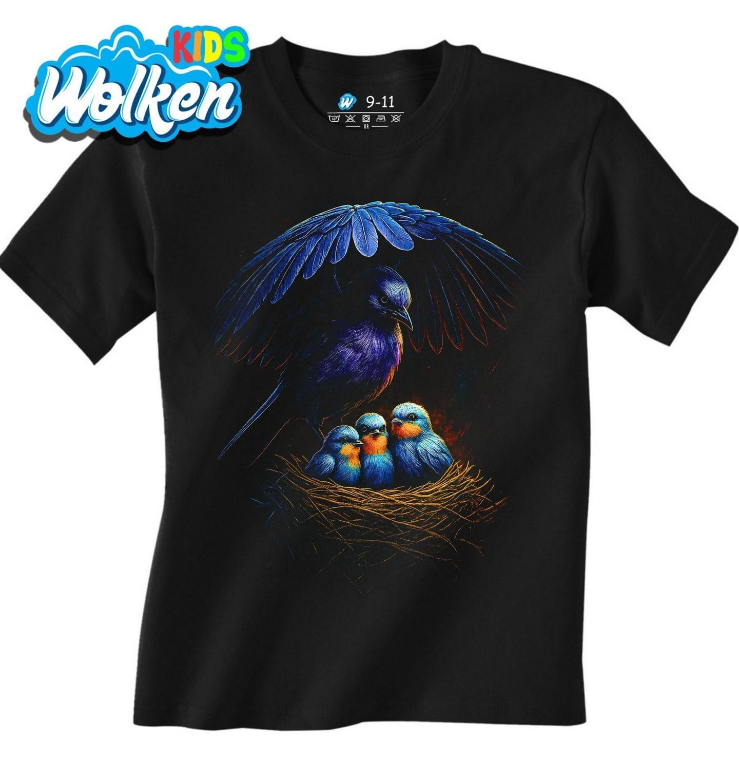 Dětské tričko Vlaštovka obecná s Mláďaty.jpg