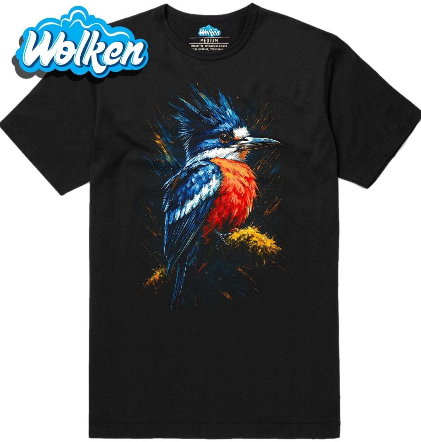 Pánské tričko Ledňáček chocholatý.jpg