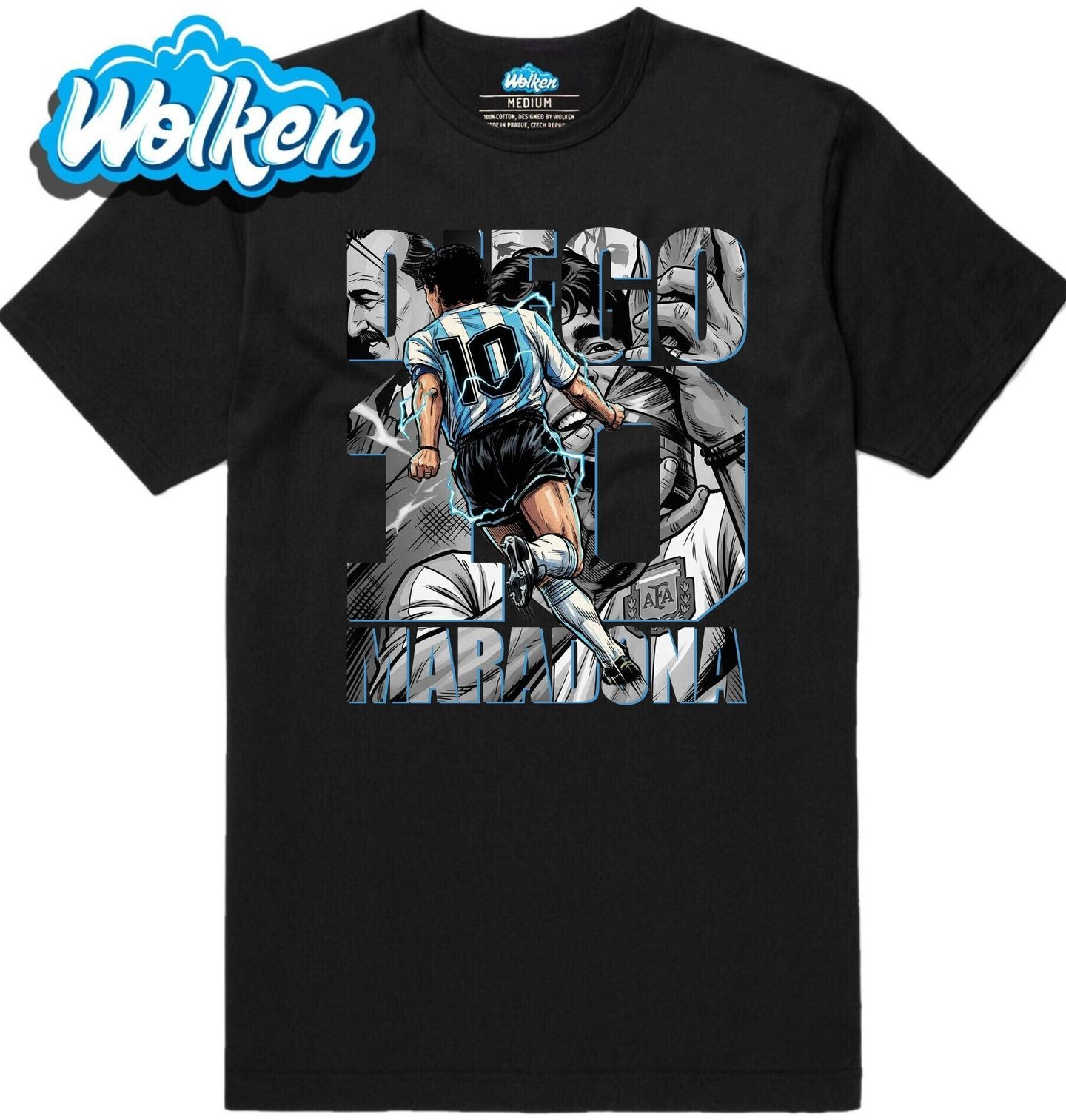 Pánské tričko Diego Maradona GOAT 10.jpg