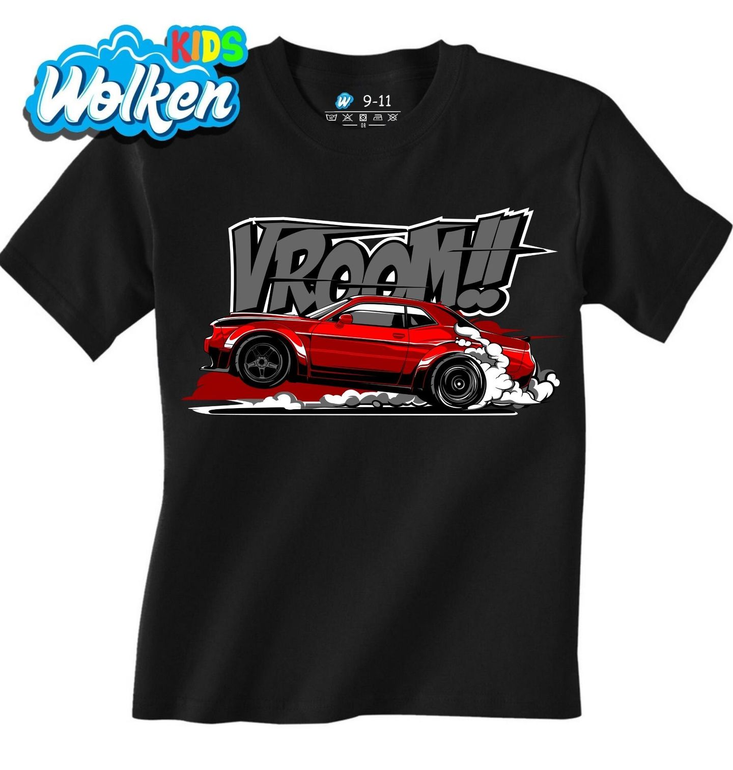 Dětské tričko Dodge Challenger Vroom.jpg